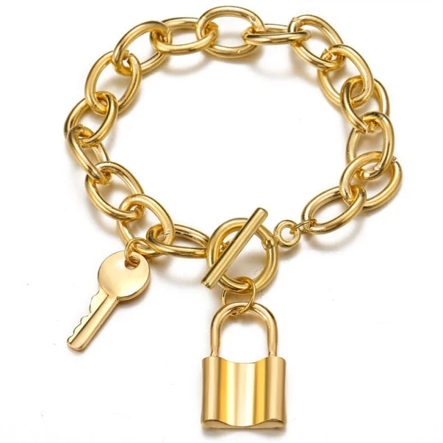 Padlock Key Gold