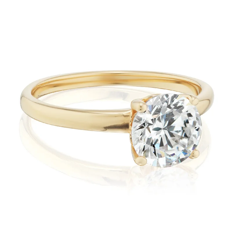 luxury engagement rings-Solitaire Diamond Ring