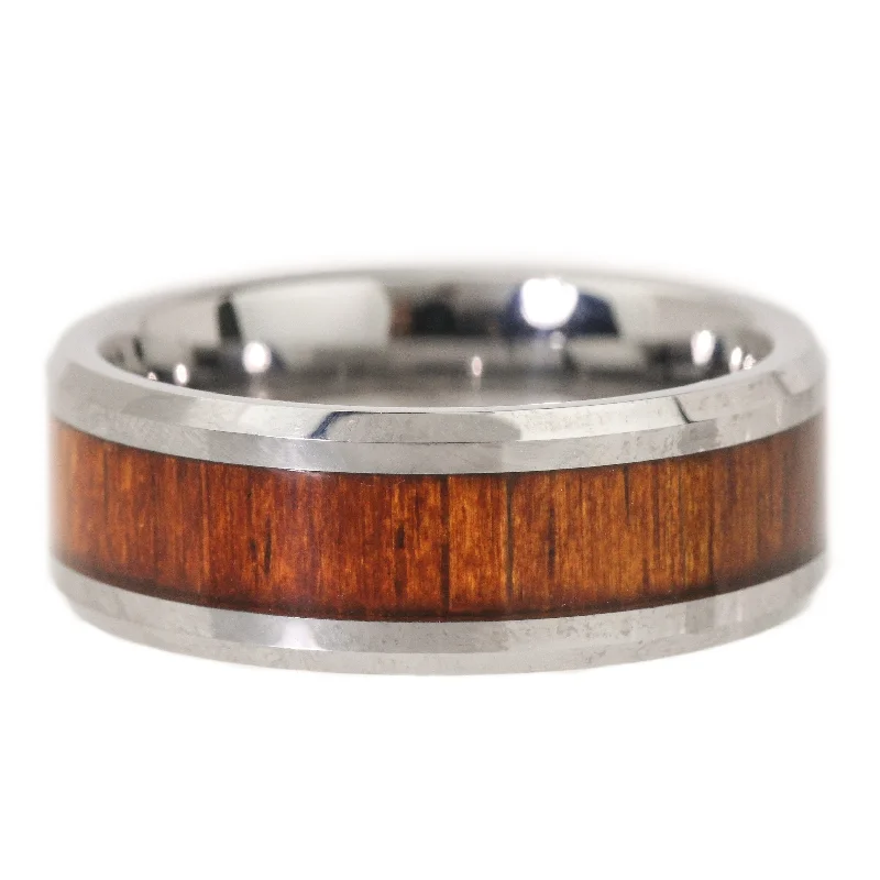 romantic rings for women-Kona Koa Wood Band