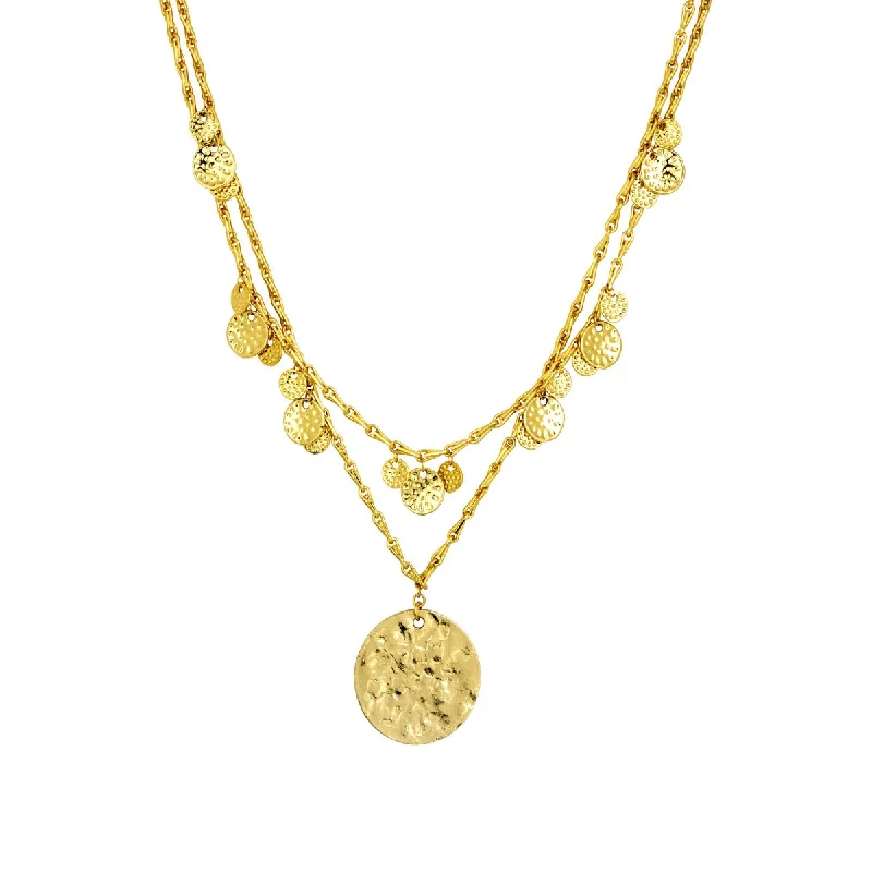 gold plated necklaces for women-Spice Court Gold Necklace