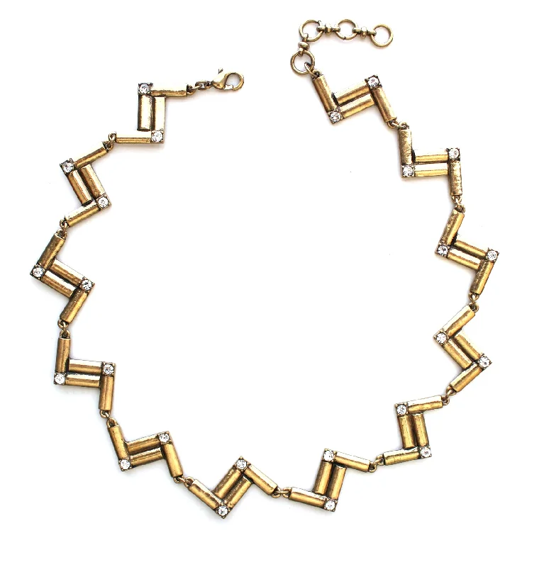 rose gold necklaces for women-Juliana Maze Collar Necklace