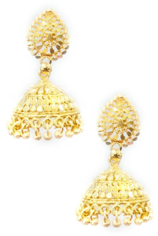 Christmas earrings for women-Martina Jewels Gold Plated Pack Of 6 Dangler Earrings - E-103