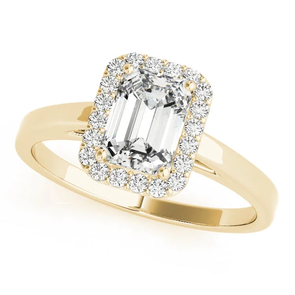 affordable princess cut engagement rings-Riley Diamond Engagement Ring Setting