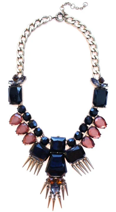 stylish necklaces for women-Luxe Golden Fringe Statement Necklace