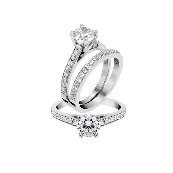 bridal set engagement rings-Diamond Engagement Ring