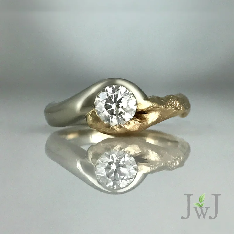 custom rings for engagement-Sea Branch Engagement Ring