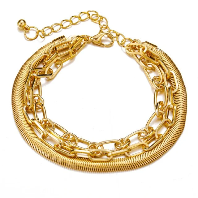 Triple Chain Gold