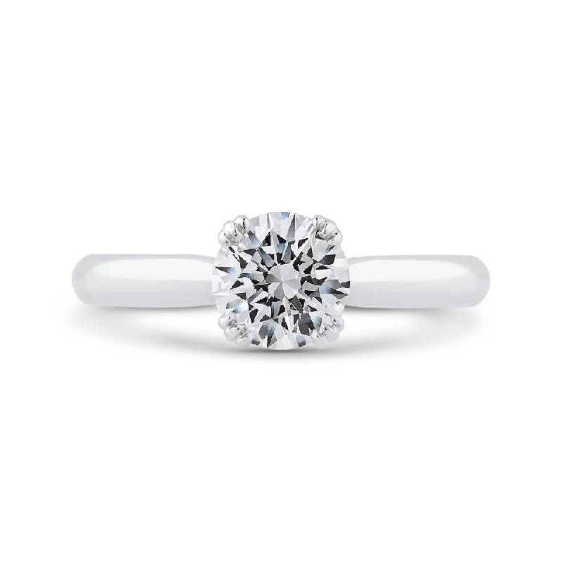 elegant diamond engagement rings-14K White Gold Diamond Engagement Ring (Semi-Mount)