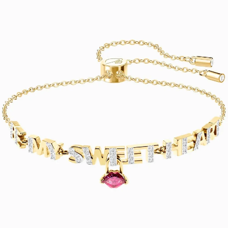 fashion bangles for women-Swarovski Women's Bracelet - Melt Your Heart Yellow Gold Plated | 5446015