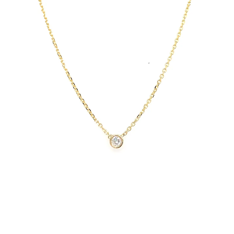 unique chain necklaces for women-Petite Diamond Necklace