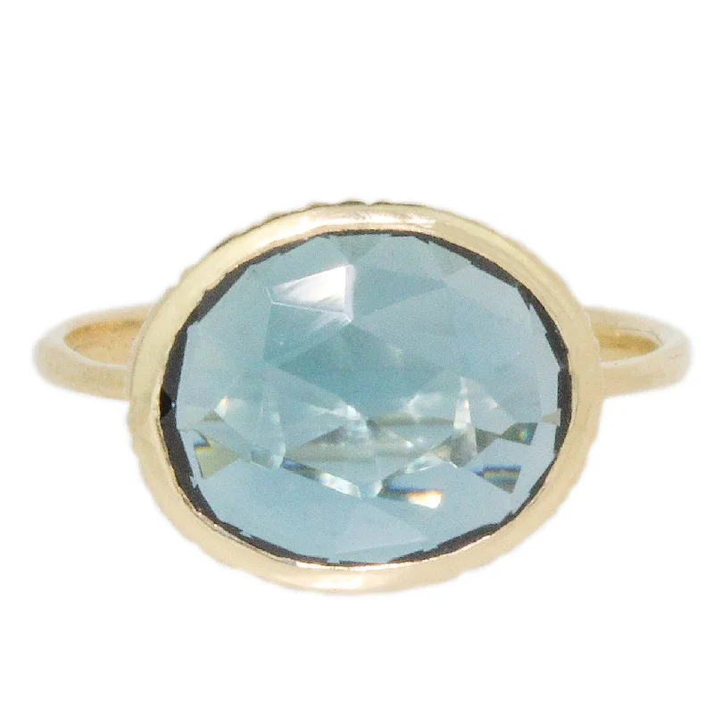 silver rings for women-London Blue Topaz Ring