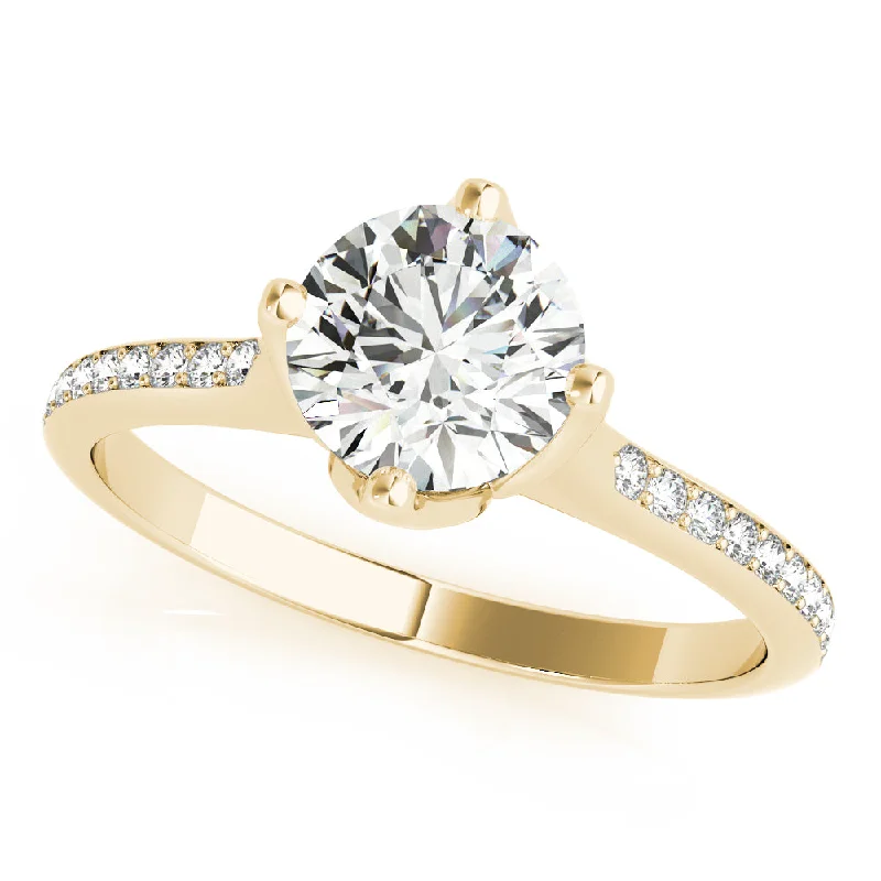 black gold engagement rings-Harper Diamond Engagement Ring Setting