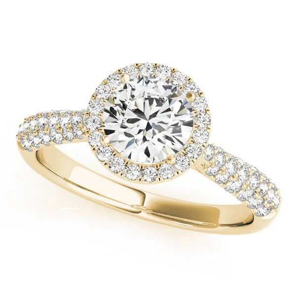 unique engagement rings-Avelina Round Diamond Engagement Ring Setting