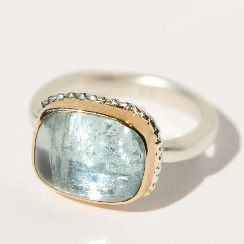 wedding rings for women-Aquamarine Ring