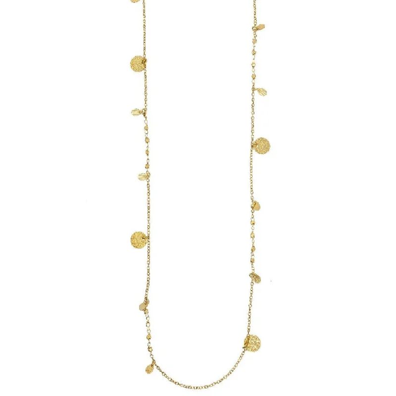 pearl necklaces for women-Athens Gold Coin Necklace