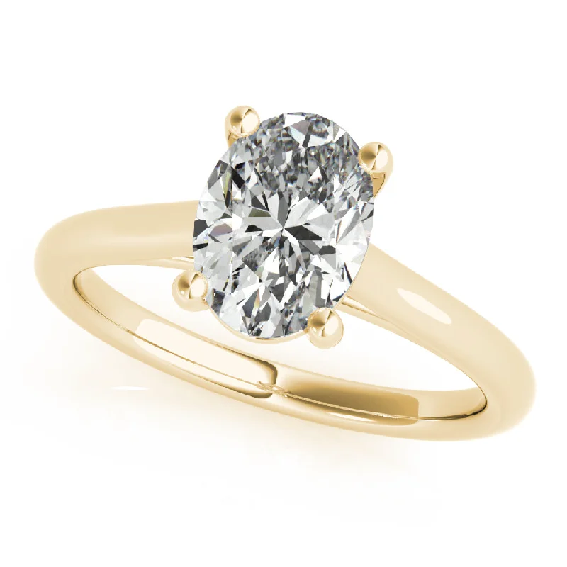 round-cut engagement rings-Hannah Oval Solitaire Engagement Ring Setting