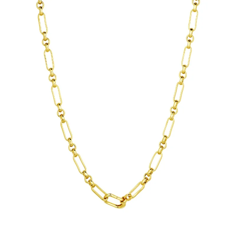 designer pendant necklaces for women-Gold Piaf Chain Necklace