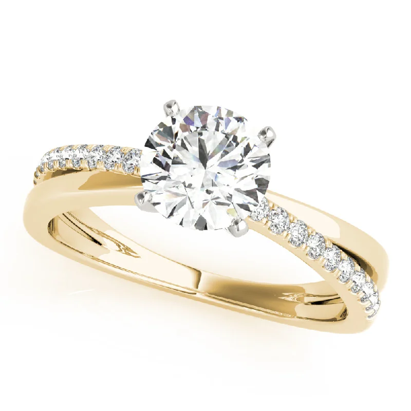 engagement rings with a twist-Sara Diamond Engagement Ring Setting