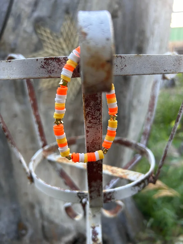 bangles for women-Candy corn mix bracelet/anklet