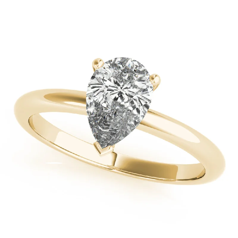 halo engagement rings-Lara Pear Diamond Engagement Ring Setting