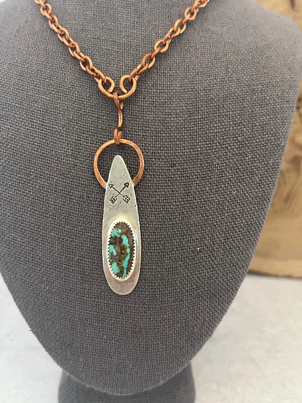 layered necklaces for women-Blue moon Direction pendant