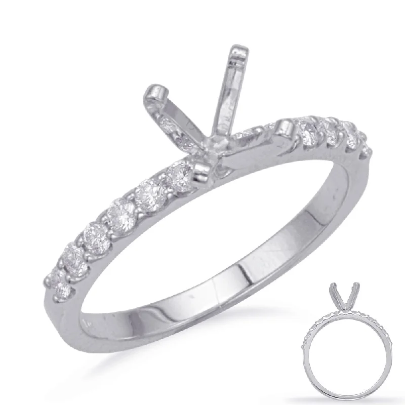 timeless engagement rings-14k White Gold Mounting