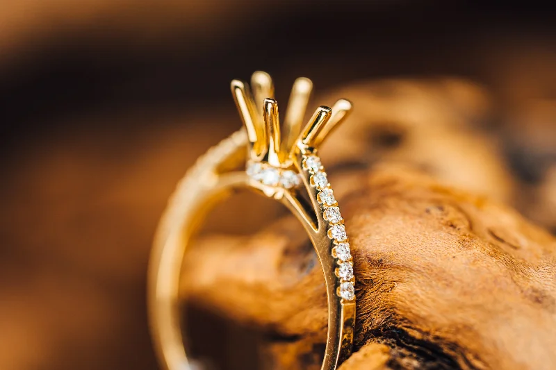 stunning engagement rings-14k Yellow Gold Mounting