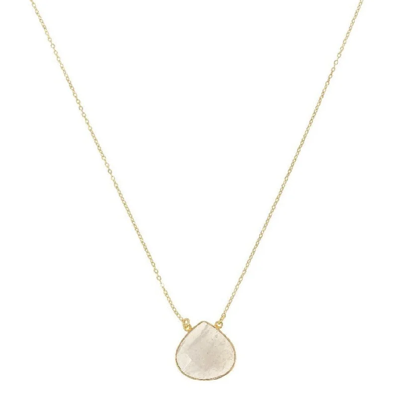 gold chain necklaces for women-Acapulco Grey Moonstone Necklace