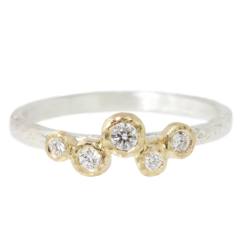 contemporary rings for women-5 Bezel Diamond Ring