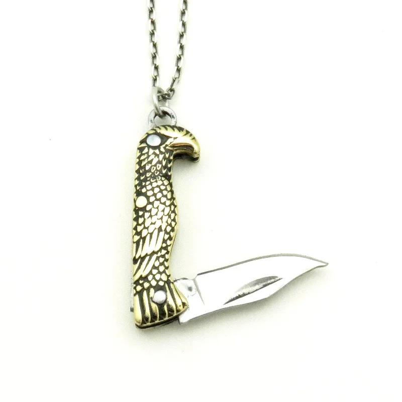 bridal necklaces for women-Eagle Mini Knife Necklace