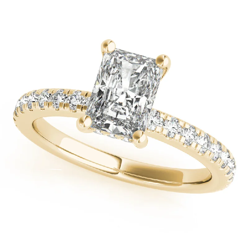 custom-designed engagement rings-Alyssa Radiant Diamond Engagement Ring Setting