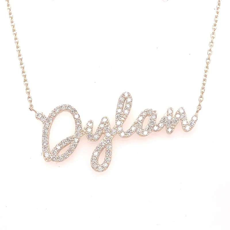 crystal necklaces for women-Name necklace - custom