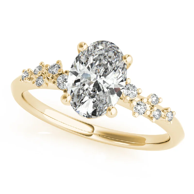 custom-designed engagement rings-Ivy Oval Diamond Engagement Ring Setting