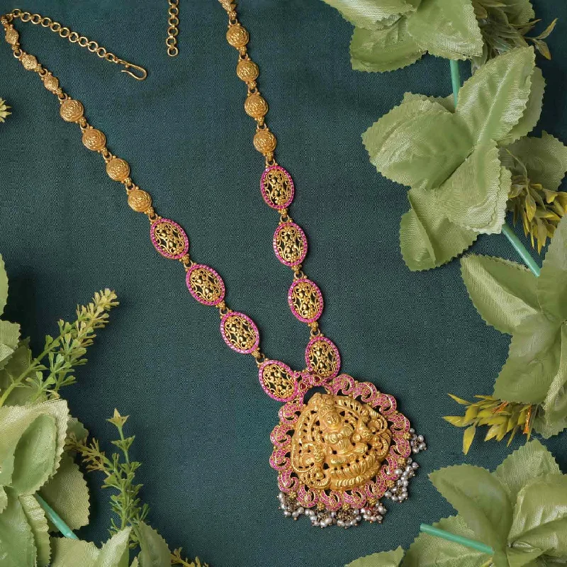 elegant necklaces for women-Fancy Lakshmi Long Necklace