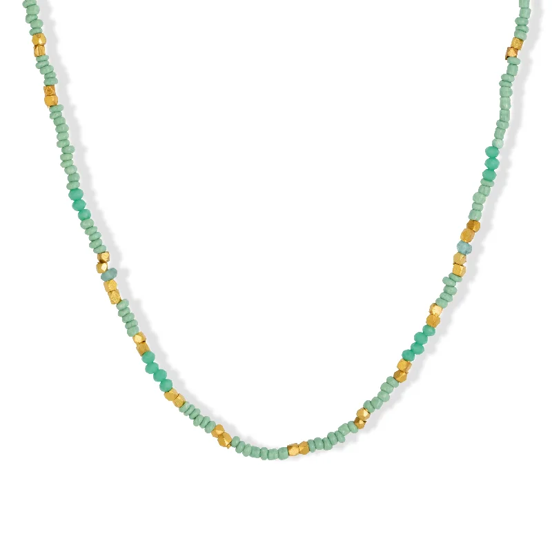 trendy necklaces for women-Riley Necklace Aqua