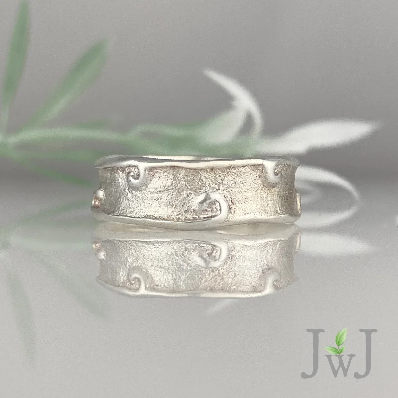 eco-conscious rings for women-Breakers Wedding Band