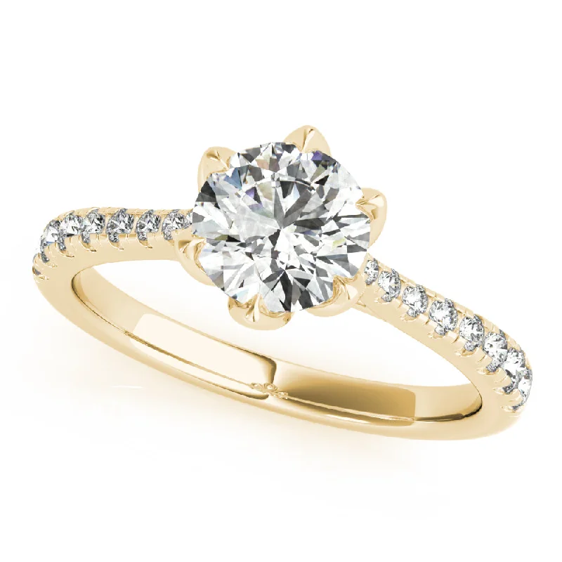 matching engagement rings-Celeste Diamond Engagement Ring Setting