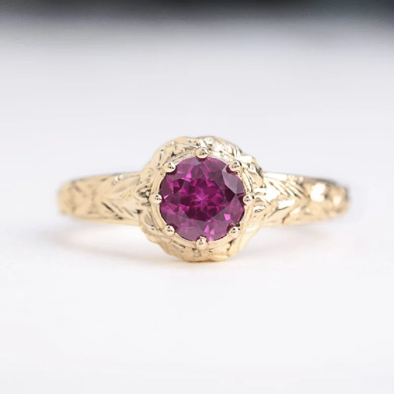 high-quality rings for women-Marianne Pink Sapphire Fairytale Engagement ring