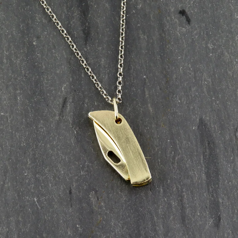 birthday gift necklaces for women-Mini Knife Necklace - Gold