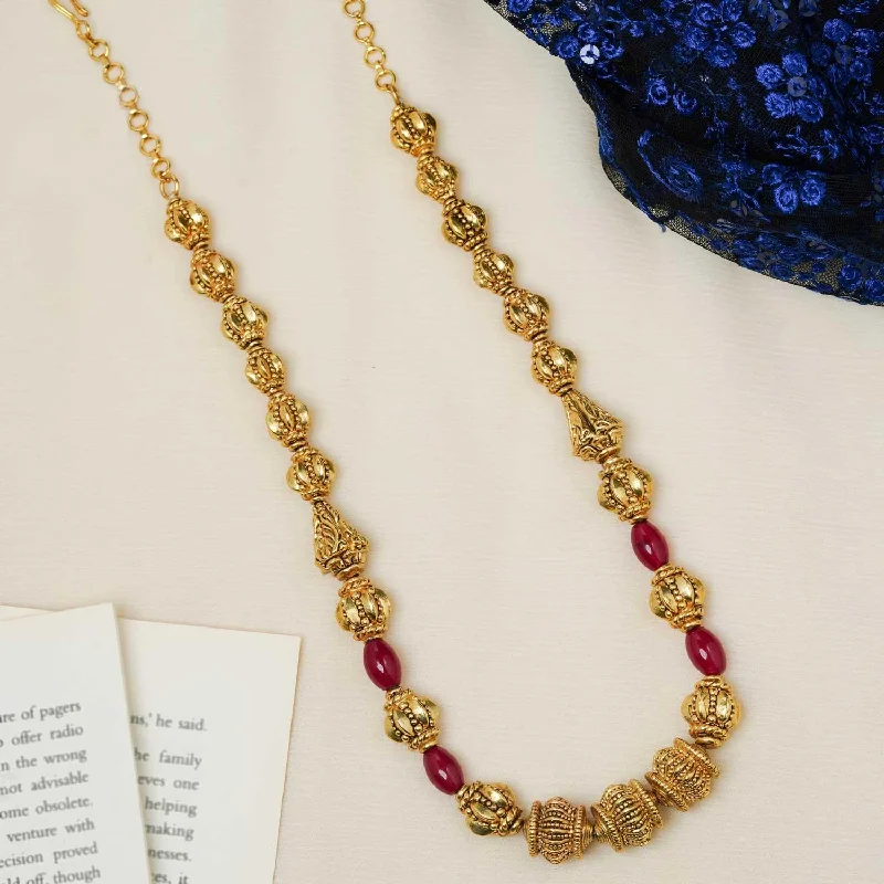 pearl necklaces for women-Gold Balls Necklace