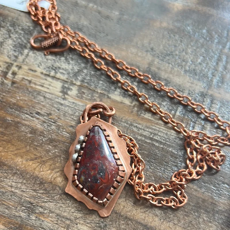 delicate chain necklaces for women-Laguna lace copper Diamond