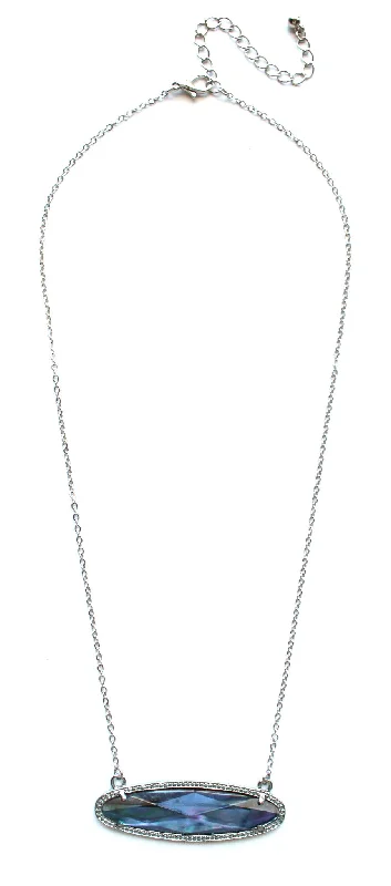 layered necklaces for women-Iridescent Illusions Dainty Necklace