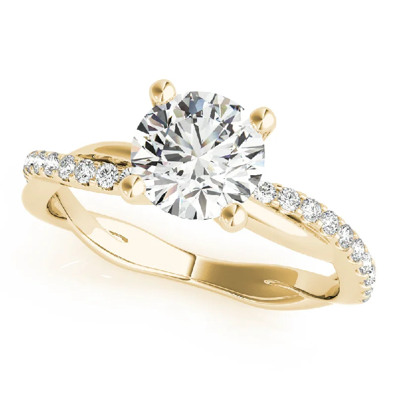 vintage diamond engagement rings-Rosa Diamond Engagement Ring Setting