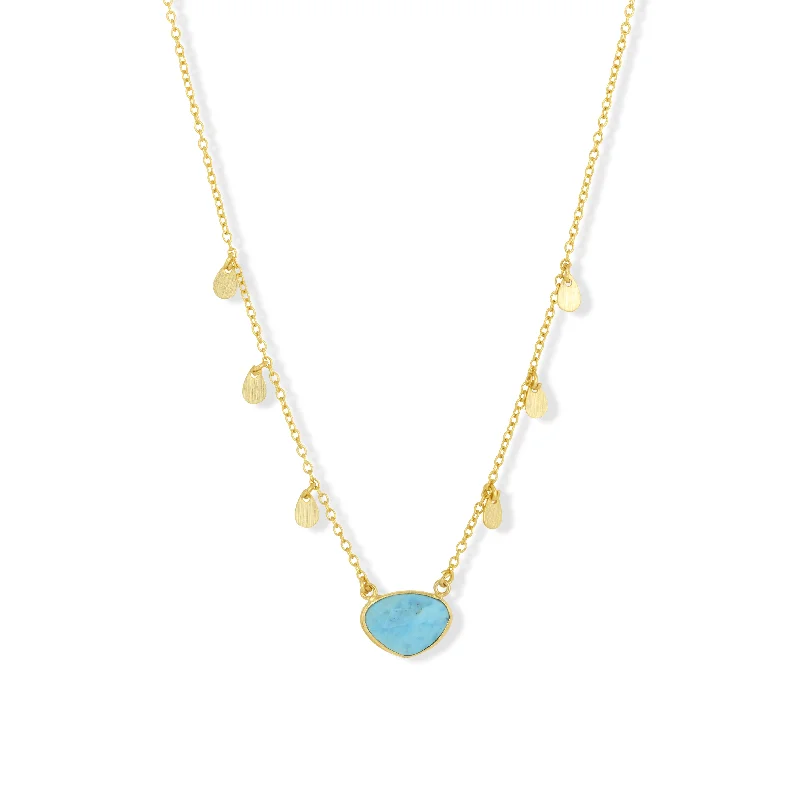 infinity necklaces for women-Summer Necklace Turquoise