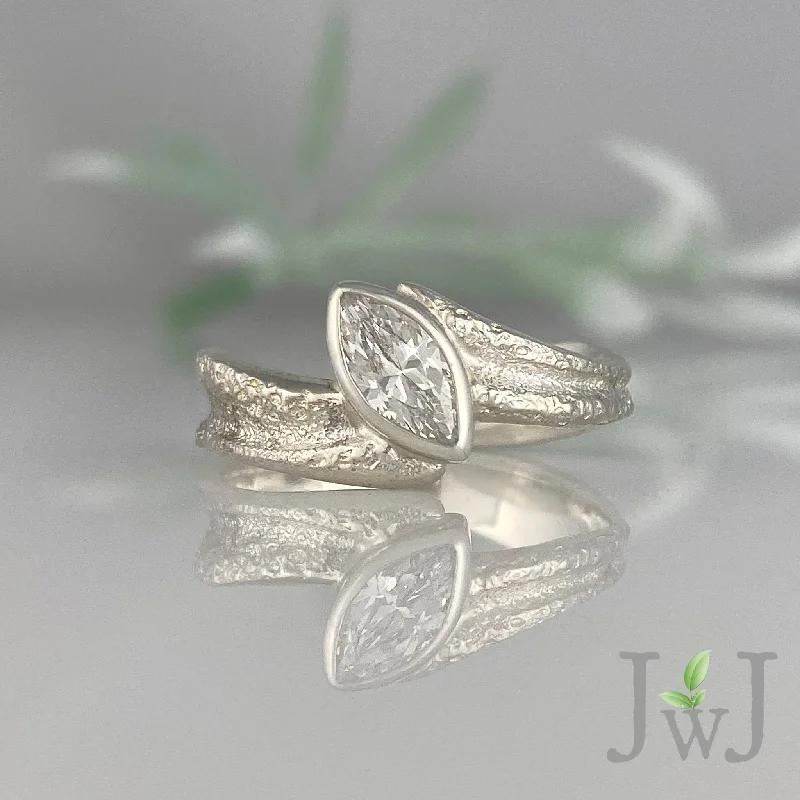 customized rings for women-Melite Engagement Ring