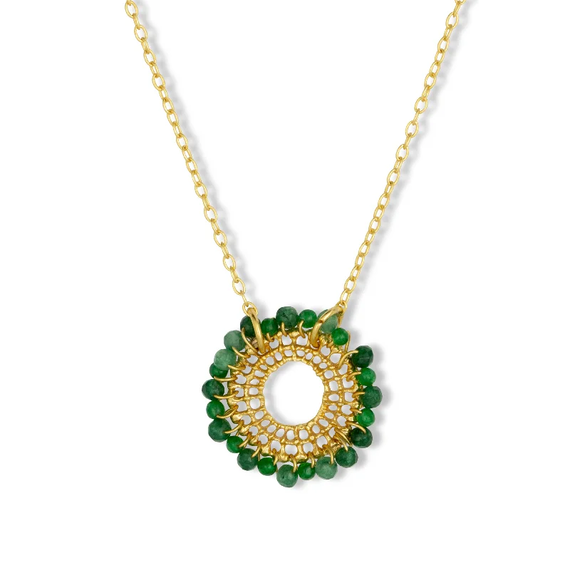 luxury necklaces for women-Nelly Necklace Dark Green