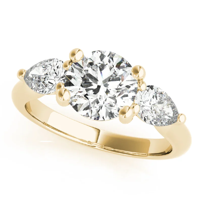 affordable custom engagement rings-Charlotte Round Diamond Engagement Ring Setting