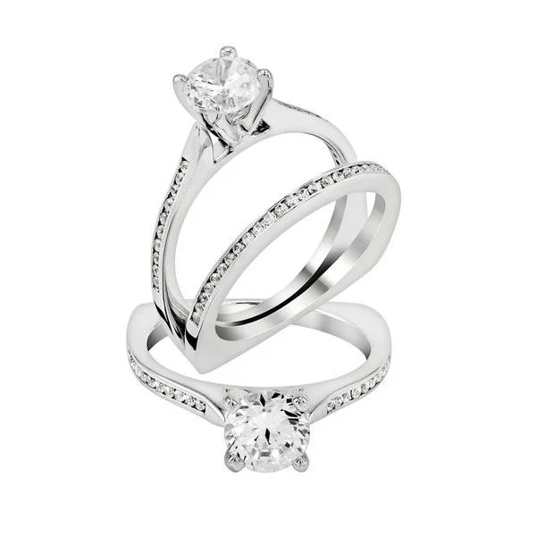 radiant-cut engagement rings-Diamond Engagement Ring