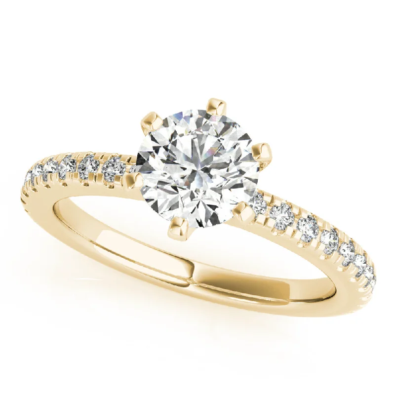 diamond solitaire engagement rings-Maisie Diamond Engagement Ring Setting