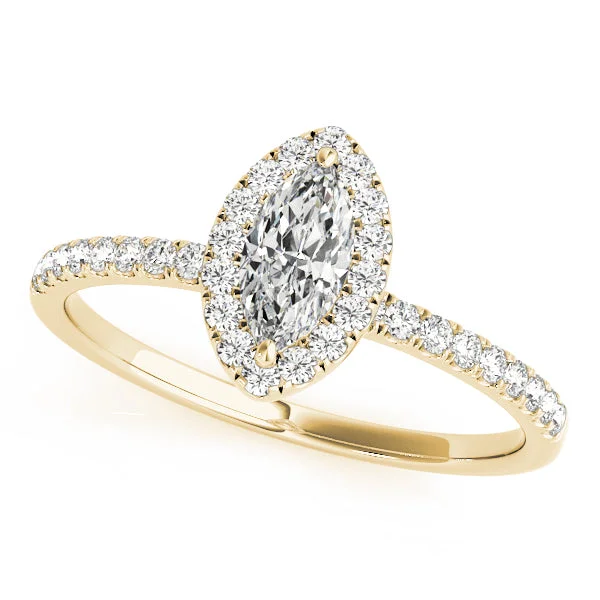 beautiful vintage engagement rings-Tiara Diamond Engagement Ring Setting